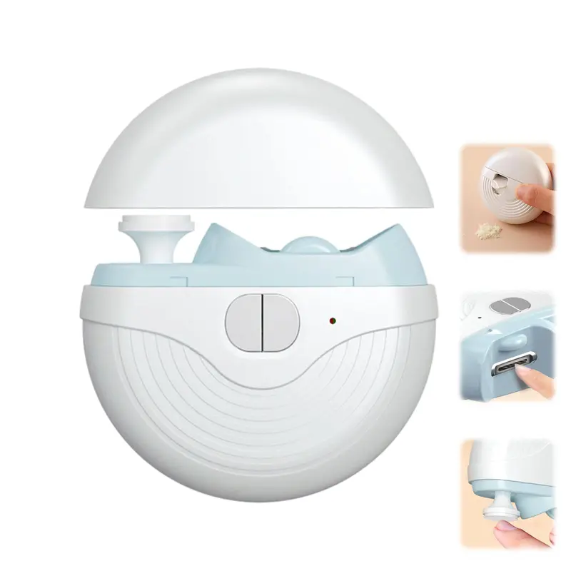 Mrryiio Tondeuse automatique pour ongles – 3 vitesses, 2-en-1 Meulage et Coupe