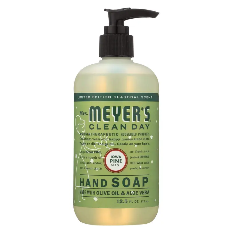 Mrs. Meyer's Savon pour les Mains Iowa Pine – 12,5 Fl Oz, Sans Parabènes et Non testé sur les animaux