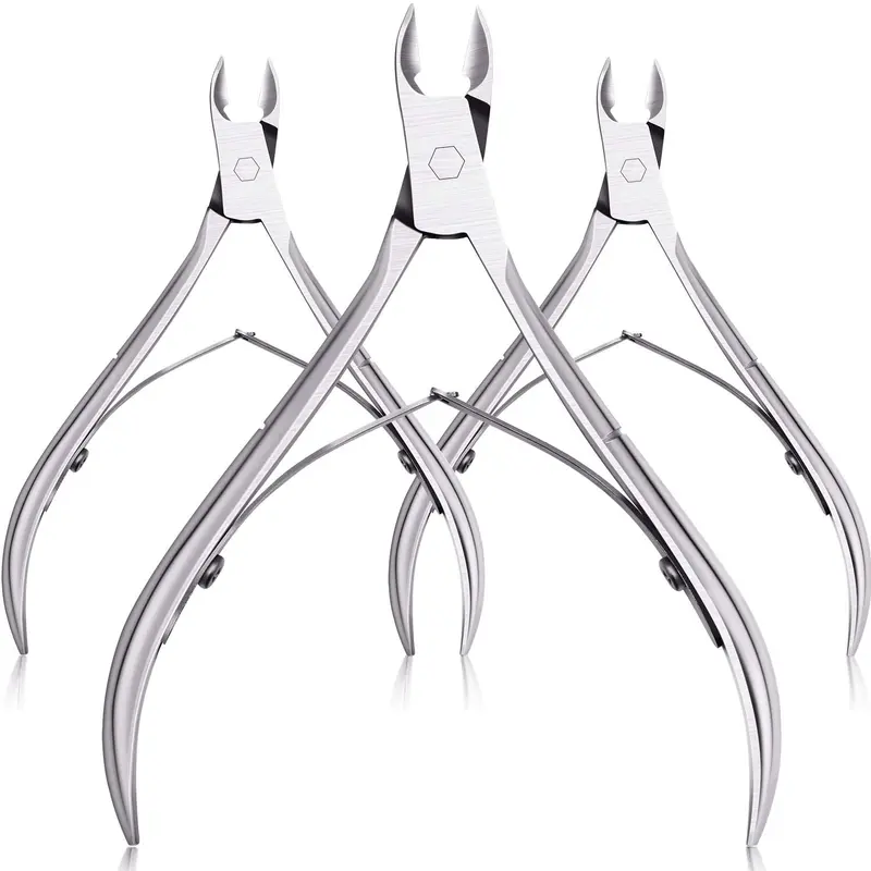 Mudder – Ensemble 3 coupe-cuticules inox, ciseaux pointus pour ongles