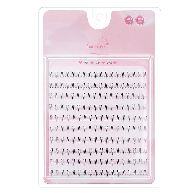 MUQIU37 Cils Inférieurs Manga – 180 Pièces, Faisceaux 7 mm, Regard Naturel (MQ201)