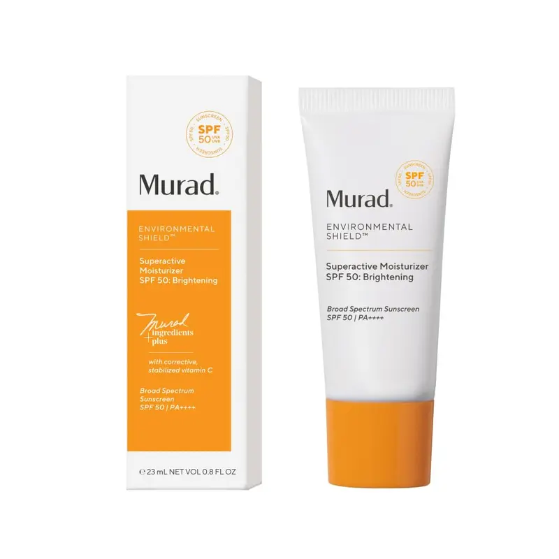 Murad Superactive Brightening Moisturizer SPF 50 – Hydratation lumineuse, protection UV en format voyage