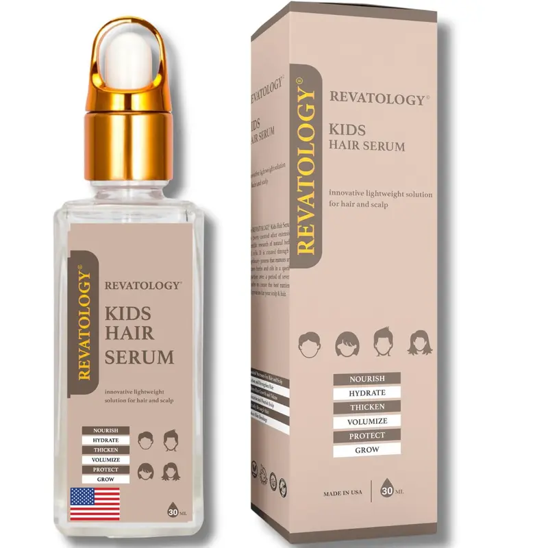 Mystique Abundance REVATOLOGY Sérum Leave-in Croissance Enfants – 30 Botanicals, Anti-Pellicules & Anti-Frizz, Fabriqué aux États-Unis