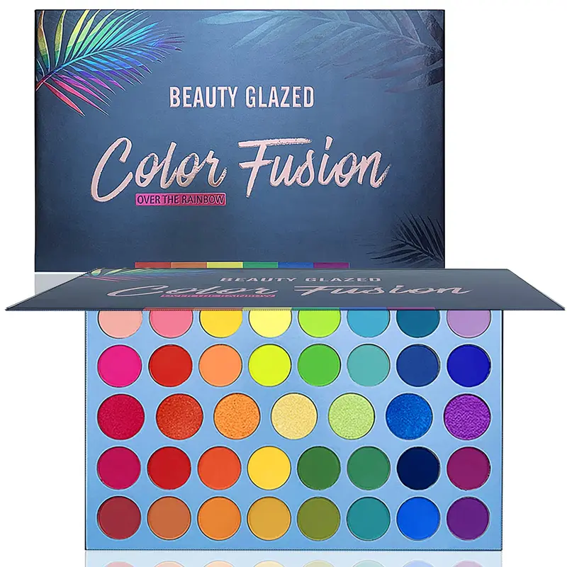 MYUANGO Palette Fusion Couleurs – 39 teintes pigmentées, finis mats et nacrés, résistante à l'eau, longue tenue, sans cruauté