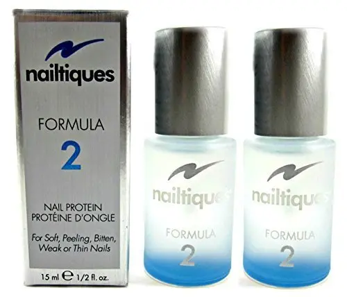 Nailtiques Protein Formula 2 – Pack de 2 × 0,5 oz pour ongles fragiles