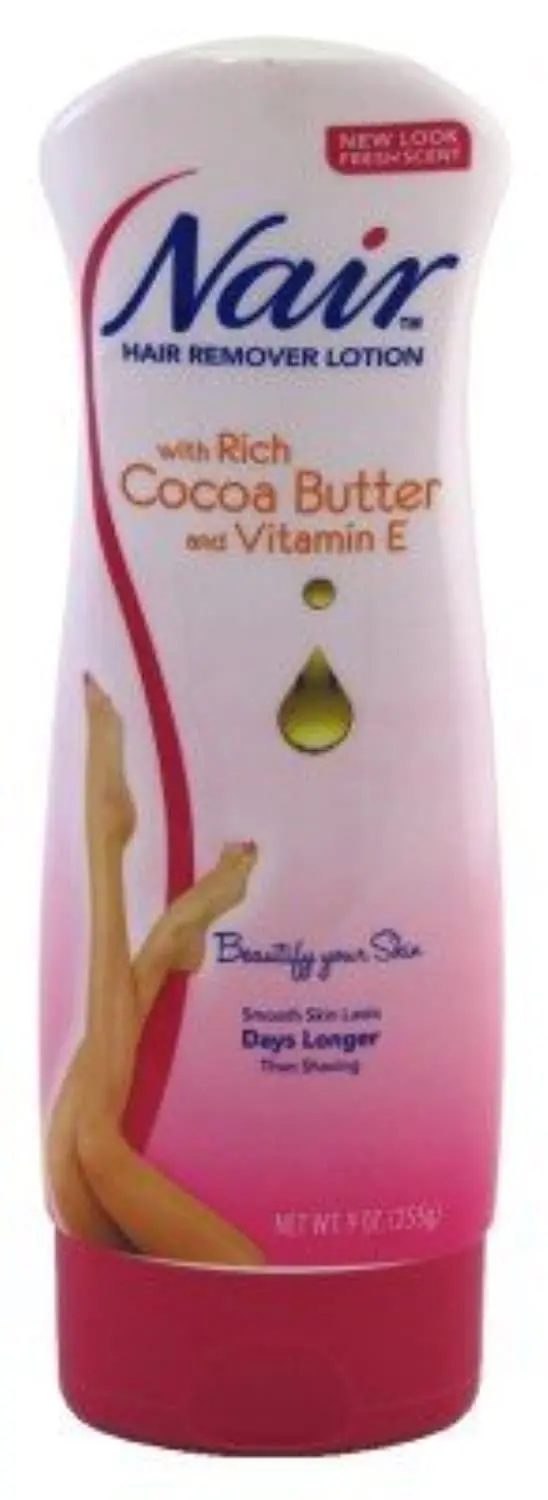 Nair Lotion dépilatoire Beurre de cacao & Vitamine E – 255 g