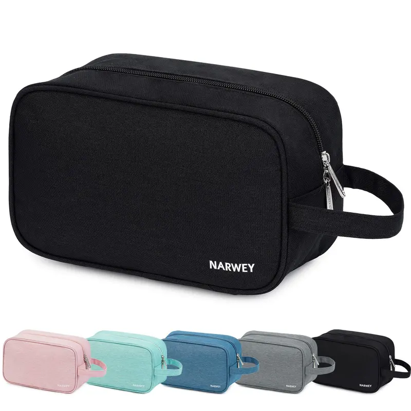Narwey Sac de Toilette de Voyage Noir – Trousse Narwey pour Femmes et Hommes