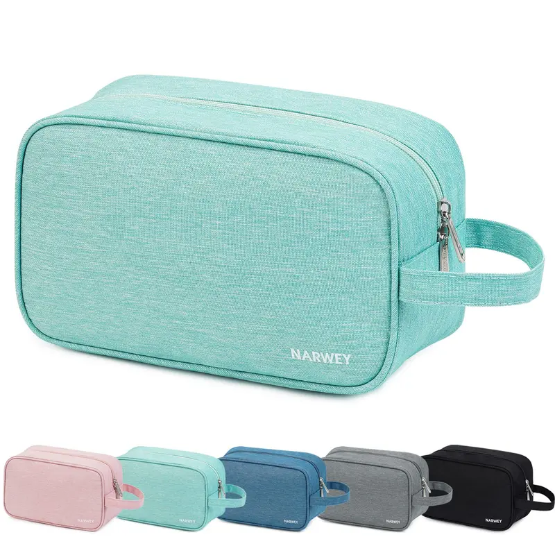 Narwey Sac de Toilette de Voyage – Vert Menthe, Trousse d'Organisation pour Femmes