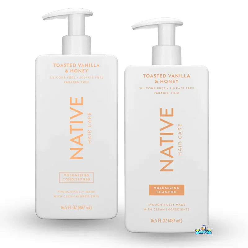 Native - Conditionneur volumisant Vanille torrefiee et miel – Sans sulfates, végane