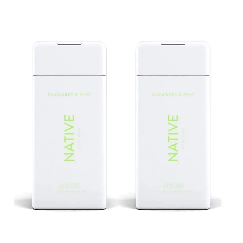 Native gel douche Concombre et Menthe – Lot de 2 bouteilles 340 ml