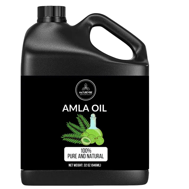 Naturevibe Botanicals Amla Oil – 946 ml | Pur et Naturel | Soin des Cheveux et de la Peau