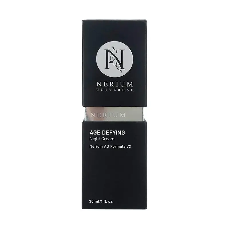 Nerium Universal – Crème Nuit Hydratante à base de peptides et collagène, Aloe, Jojoba et Vitamine E, Raffermissante, 30 ml