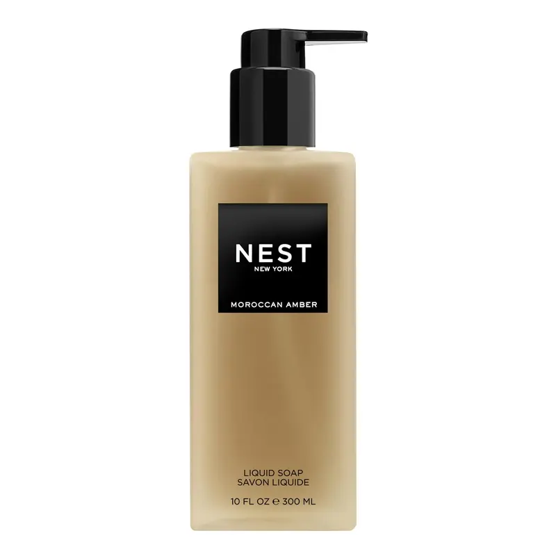 NEST New York Savon Liquide Ambre Marocain – 296 ml, hydratant, sans cruauté, sans gluten