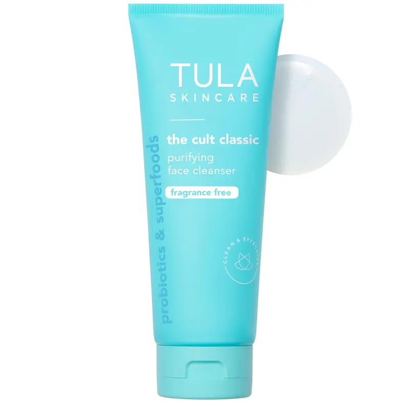 Nettoyant Purifiant Sans Parfum TULA – Supersize, Doux et Hydratant, Curcuma & Myrtille, 6,7 fl oz