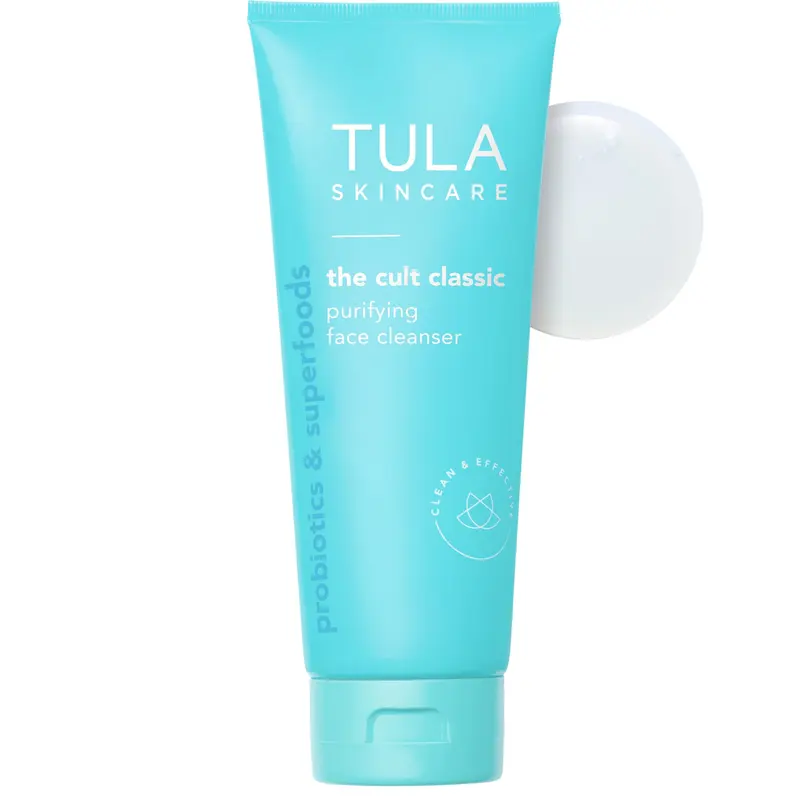 Nettoyant Purifiant TULA — Gel moussant doux, Supersize 6,7 oz, démaquillant et hydratant