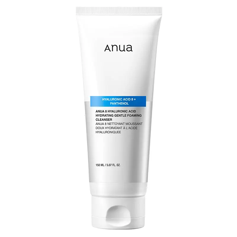 Nettoyant visage hydratant coréen Anua – Acide hyaluronique & mousse douce