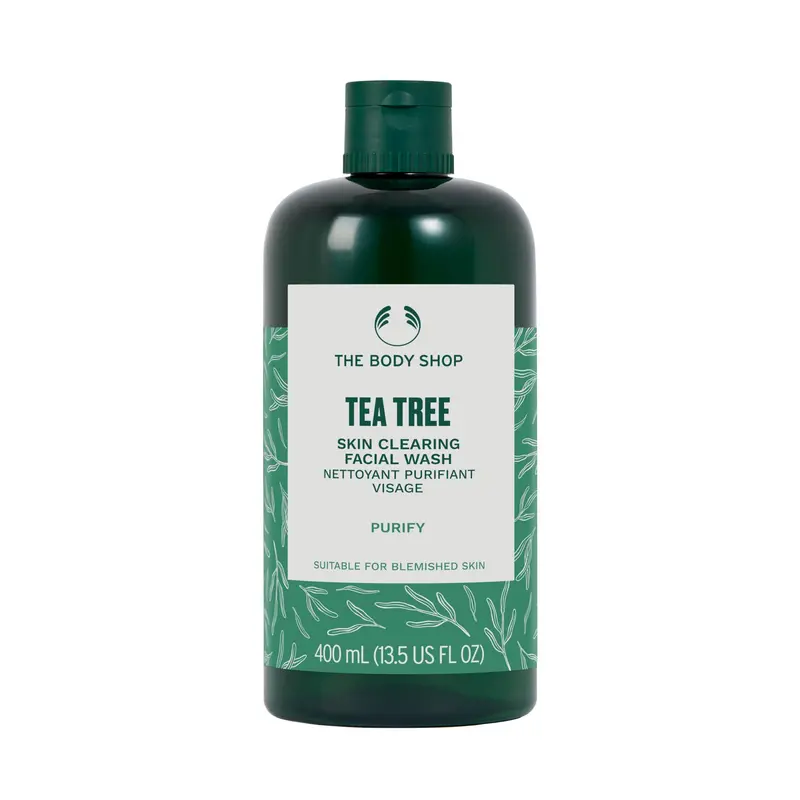 Nettoyant Visage Purifiant Tea Tree – The Body Shop – Végan – 400 ml