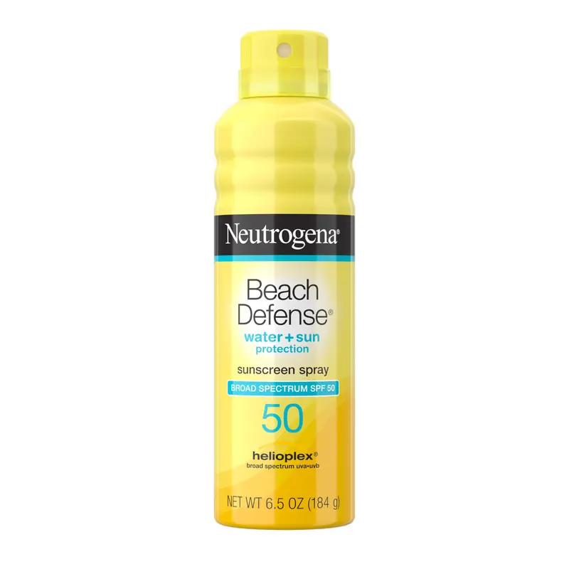 Neutrogena Beach Defense Spray SPF 50 – protection ultraviolet visage et corps, sans oxybenzone ni octinoxate, Hawaii Reef Act 104