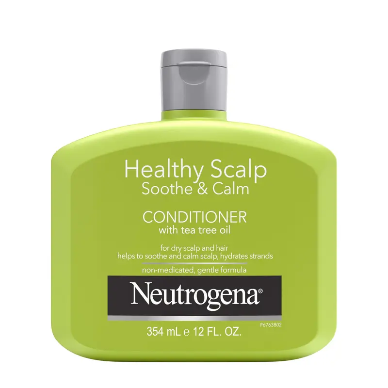 Neutrogena Conditionneur huile d’arbre à thé – Apaisant et Hydratant, pH équilibré, Sans parabènes, Pour cheveux colorés, 12 onces