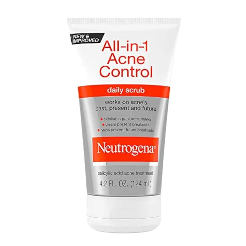 Neutrogena Gommage Anti-Acné Quotidien Tout-en-Un – Soin Visage, 4,2 oz (125 ml)