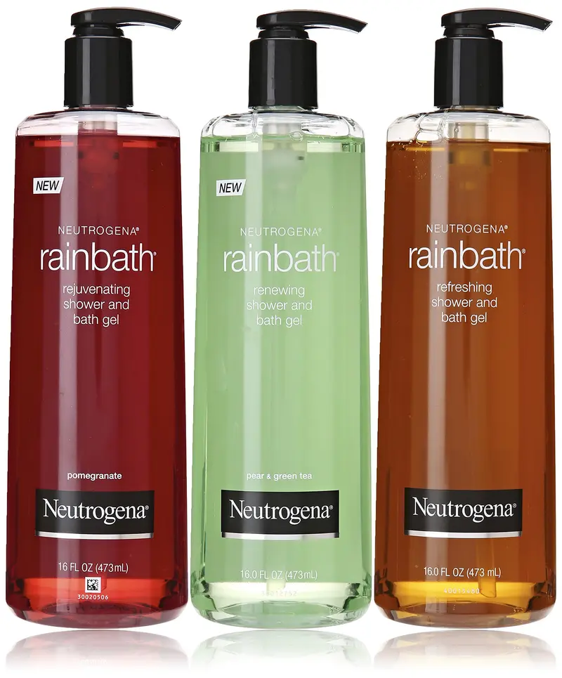 Neutrogena Rainbath Lot de 3 – Formule Originale, Poire et Thé Vert, Grenade, 16 oz