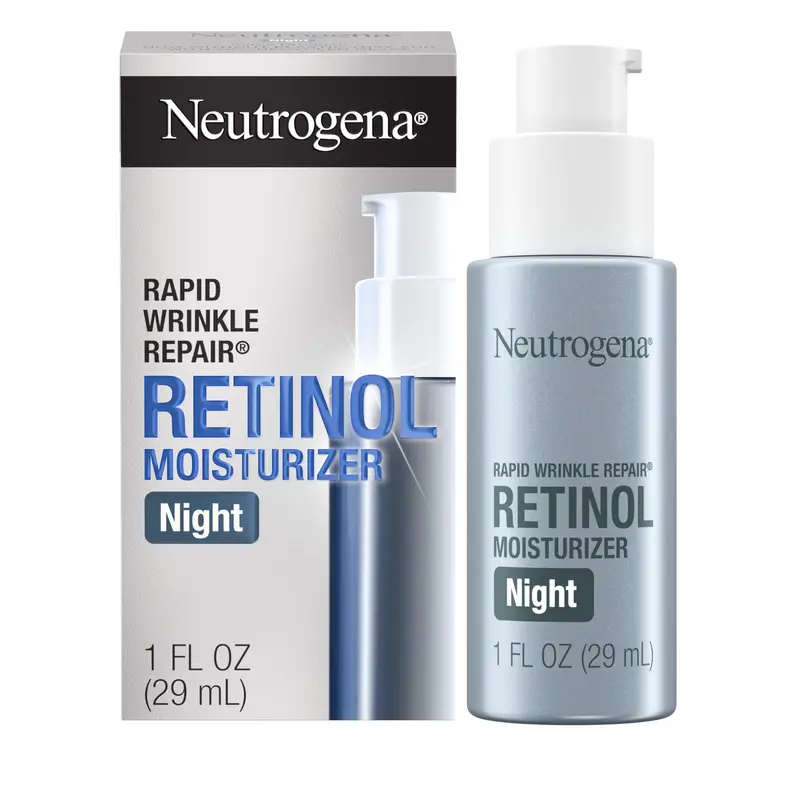 Neutrogena Rapid Wrinkle Repair – Crème Nuit au Rétinol et Acide Hyaluronique, 30 ml