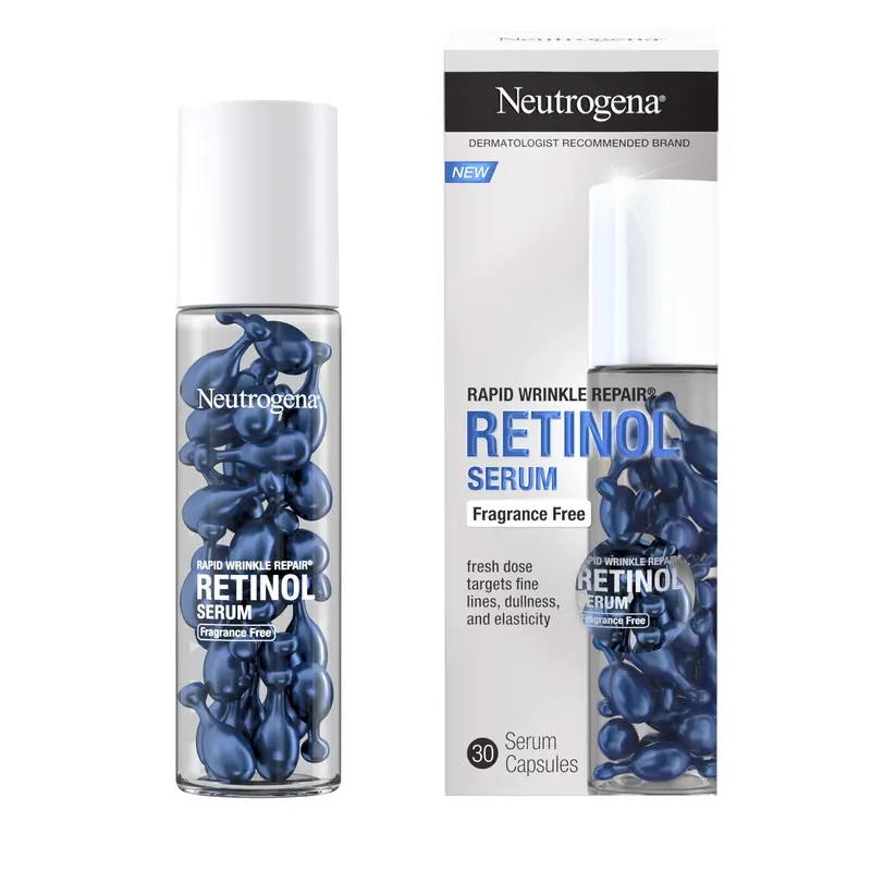 Neutrogena Rapid Wrinkle Repair Sérum Visage Retinol en Capsules Sans Parfum – 30 capsules