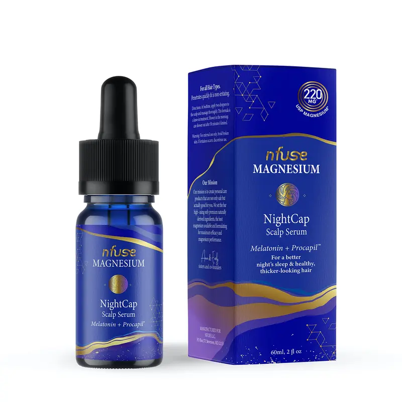 nfuse NightCap Sérum Croissance – Mélatonine + Peptides, Soin Cuir Chevelu Nocturne, Vegan Sans Parfum