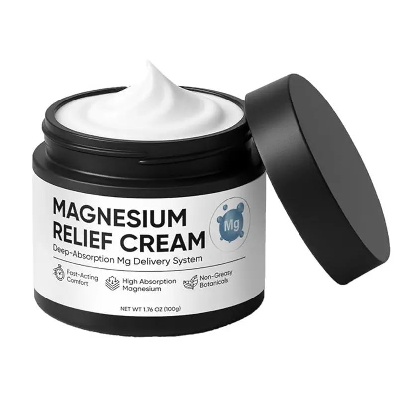 Nichalous Crème Magnésium – Soulagement Muscles et Articulations, Absorption Profonde, Non Grasse (50 g)