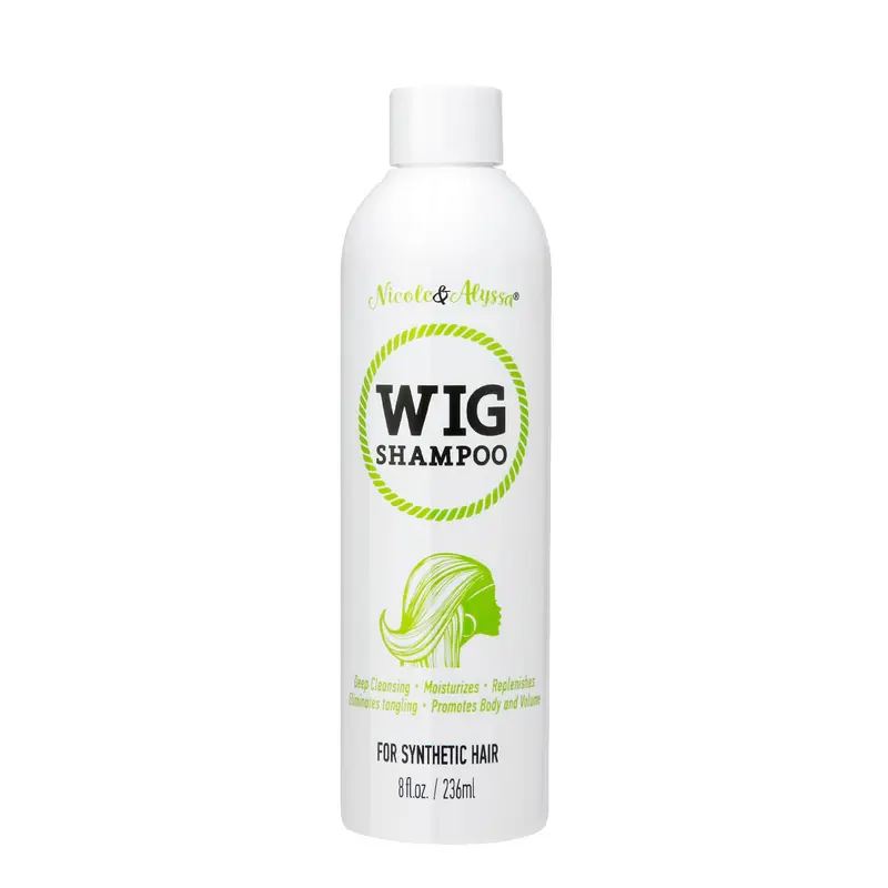 Nicole & Alyssa – Shampoing pour cheveux synthétiques 8 oz – Trempage et Rinçage, Nettoyage en profondeur, Revitalisant et Démêlant (Pack de 1)
