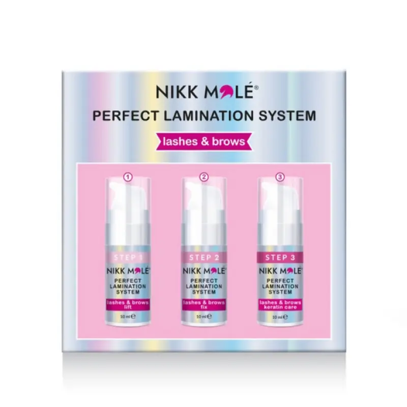 NIKK MOLE – Kit Rehaussement Cils & Sourcils Step 1,2,3