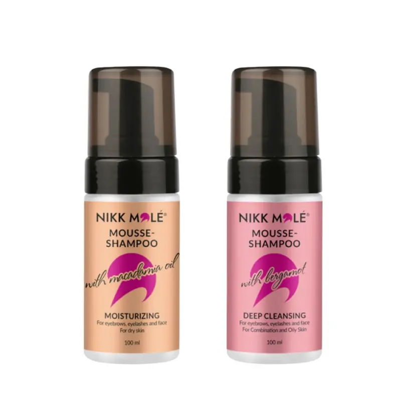 NIKK MOLE – Shampoing Mousse Cils & Sourcils Macadamia 100ml