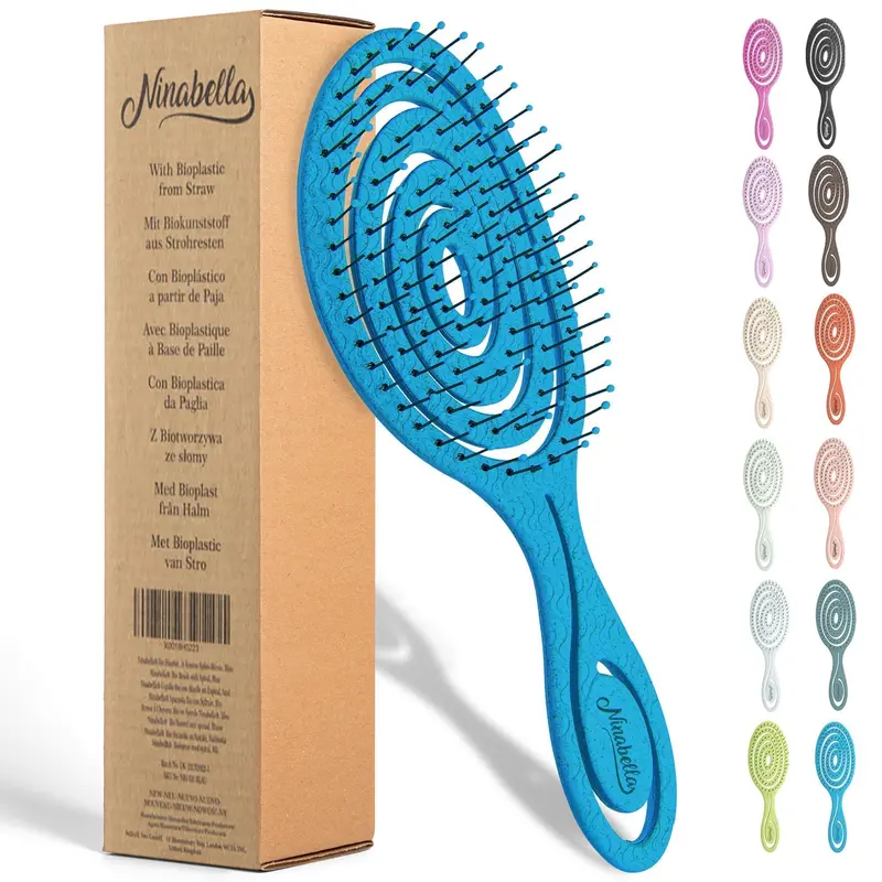 Ninabella Brosse Démêlage Spirale – Douceur et Confort pour Tous Types de Cheveux