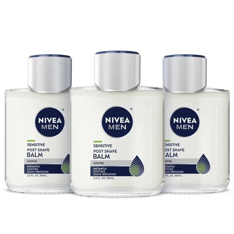 NIVEA MEN Sensitive Baume Après-Rasage - Complex VitaminPro, Sans alcool, 97 ml, Pack de 3