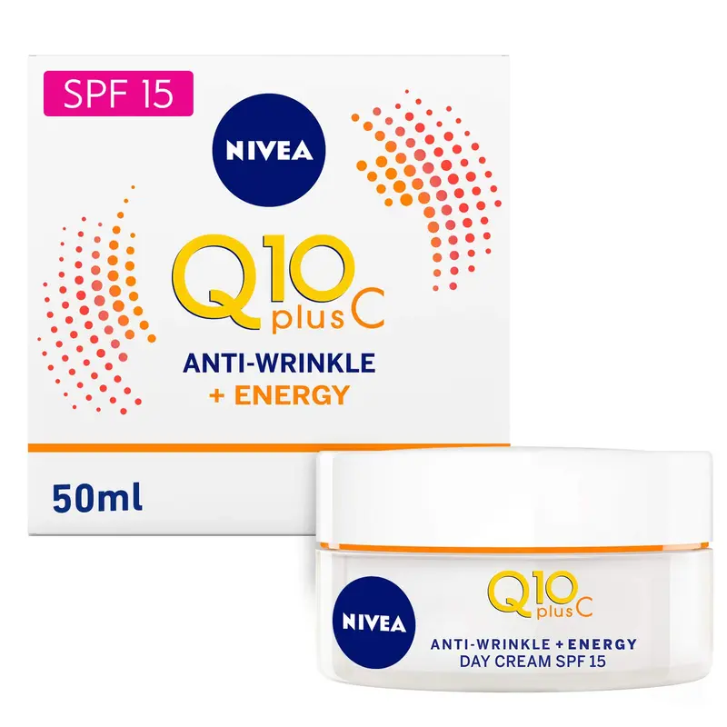 NIVEA Q10 Énergie – Crème de Jour Éclat Sain, SPF15, 50 ml