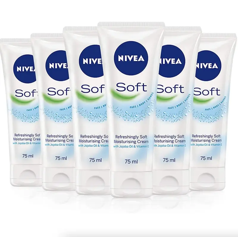 NIVEA Soft Crème Hydratante 2,6 oz – Pack de 6