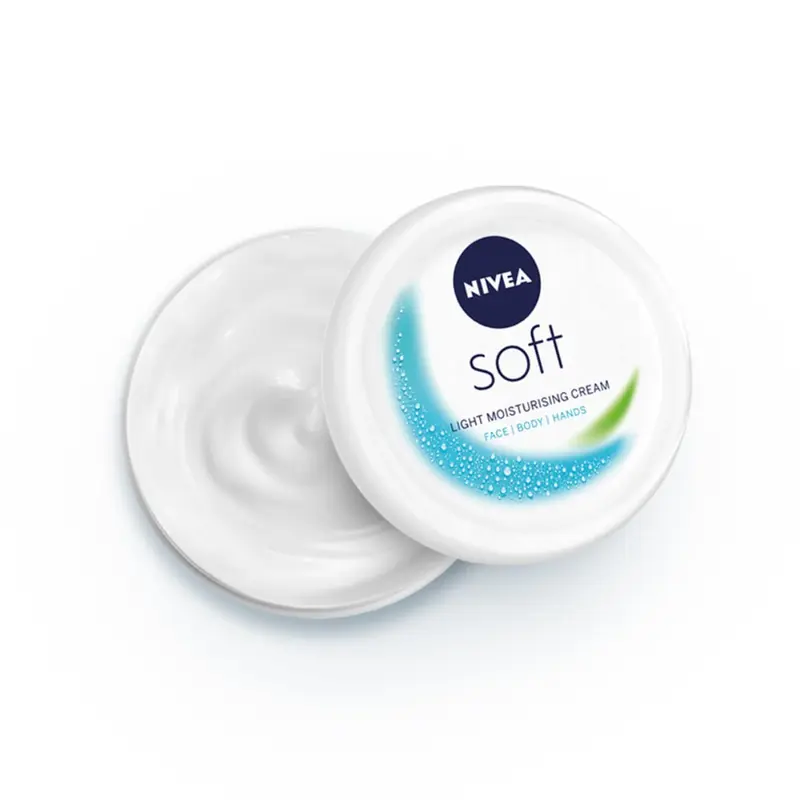 NIVEA Soft Crème Hydratante Légère – Vitamine E et Huile de Jojoba, 100 ml