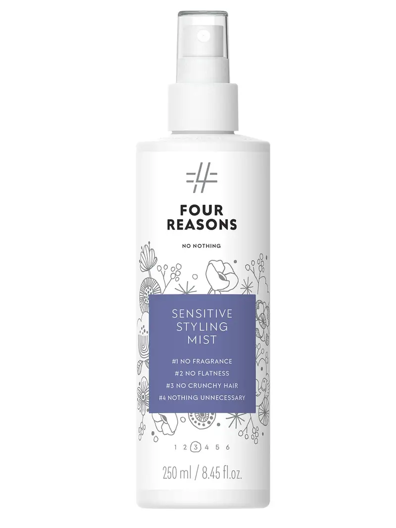 No nothing Mist de coiffage très sensible – Sans parfum, contrôle des frisottis, anti-humidité, végan – 251 ml