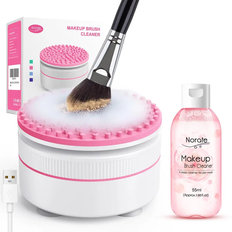 Norate Nettoyant Pinceaux Électrique – Nettoyage en Profondeur Doux et Sûr, Idées Cadeaux