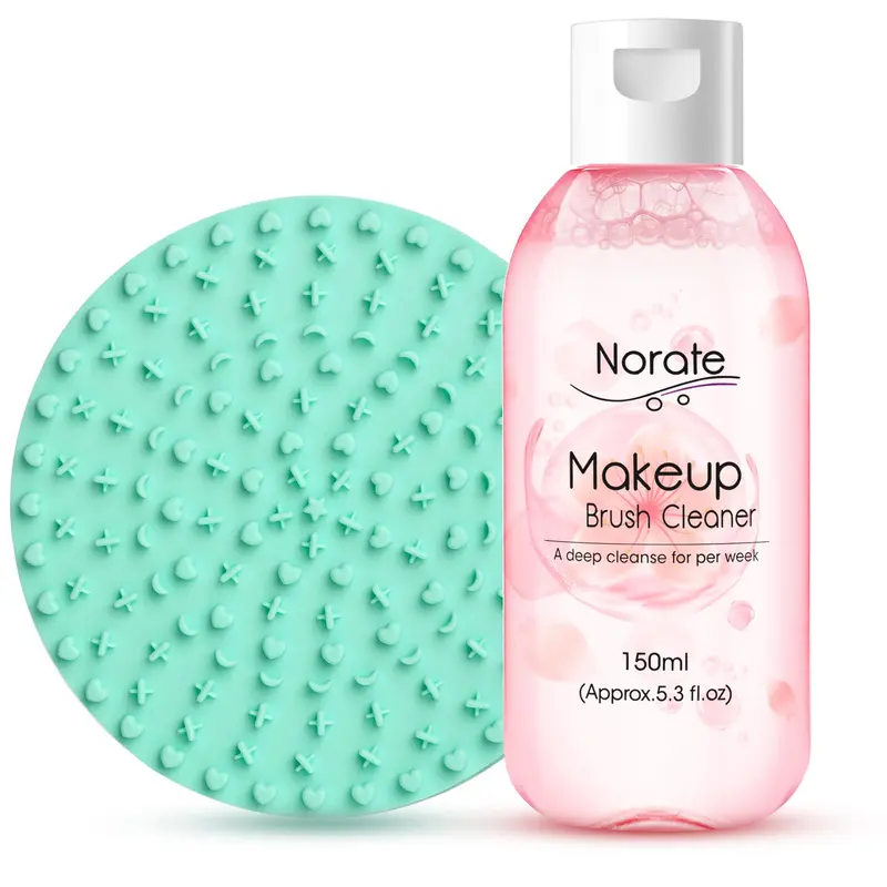 Norate – Nettoyant pour brosses de maquillage et tapis de nettoyage, duo 2 pièces, sans cruauté envers les animaux