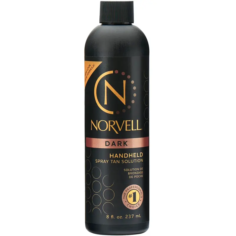 Norvell Premium Spray Tan Solution Foncé 8 oz – Bronzage sans soleil professionnel, couleur naturelle et durable