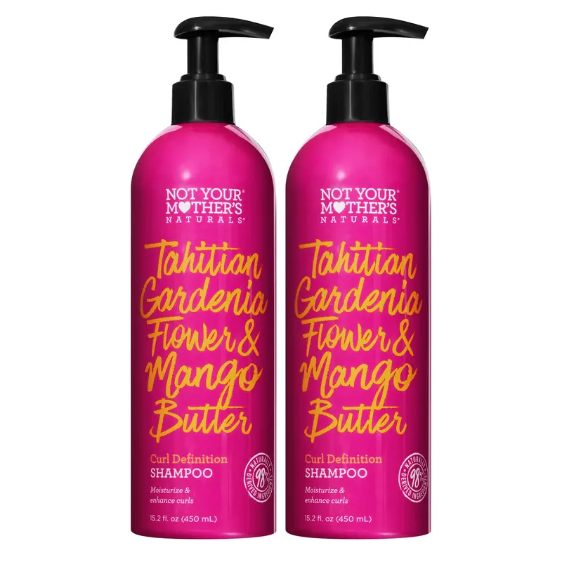 Not Your Mother's Naturals Curl Definition Set – Fleur Gardenia Tahitien & Beurre de Mangue – Shampoing, Lot de 2