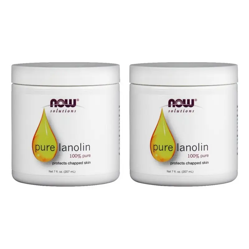 NOW Foods Lanoline Pure, 7 oz, lot de 2 – Hydratant naturel pour la peau