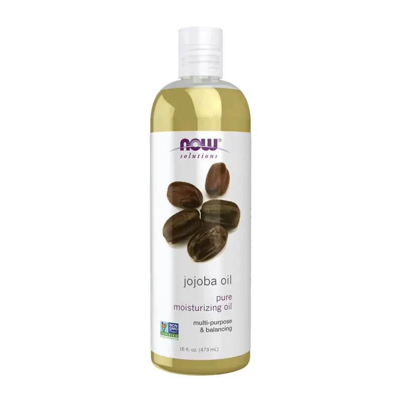 NOW Foods Solutions — Huile de Jojoba 100% Pure – Soin hydratant multi-usage pour visage, cheveux et corps, 473 ml