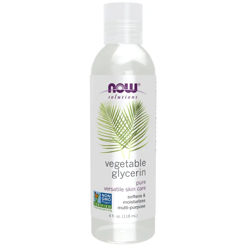 NOW Solutions Glycérine Végétale Pure — Soin de la Peau Polyvalent et Hydratant, 4 oz (118 ml)