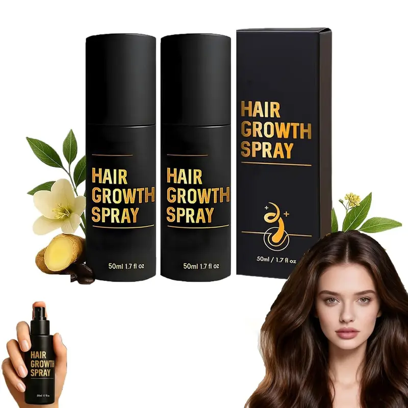Nuckhuce | Spray Croissance Cheveux 2 Pièces – Pour Tous Types de Cheveux