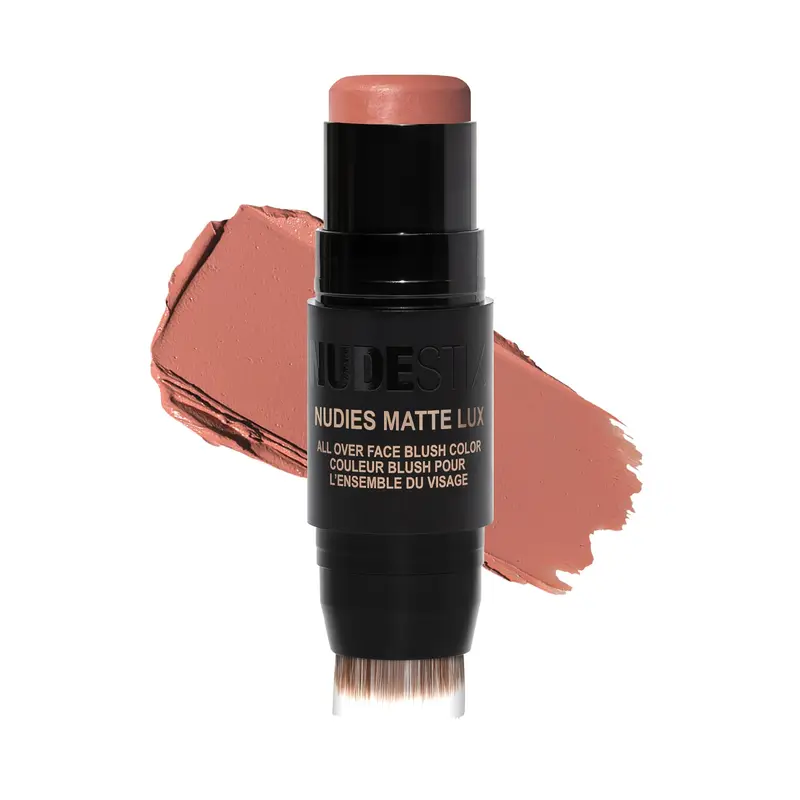 Nudestix Nudies Matte Lux – Bâton 3-en-1 Soft-Matte pour Joues, Yeux et Lèvres (Nude Buff)