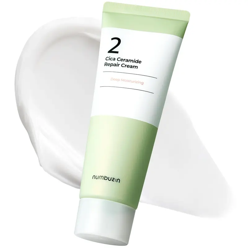 Numbuzin No.2 Crème | Crème réparatrice Cica-Céramide | Céramide, Centella Asiatica | Hydratante, Apaisante, Renforce la barrière cutanée | Tous types de peau | 60 ml