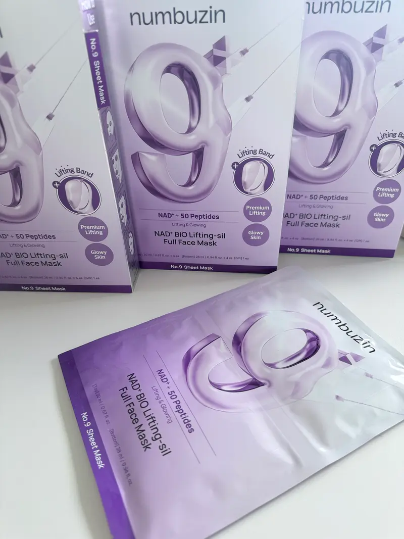 Numbuzin No.9  Masque lifting coréen NAD+ – Fermeté & effet tenseur immédiat