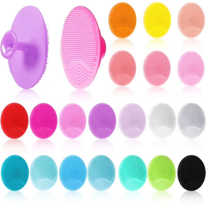 Nuogo – Lot de 20 Brosses Visage Silicone Douces pour Nettoyage en Profondeur et Exfoliation