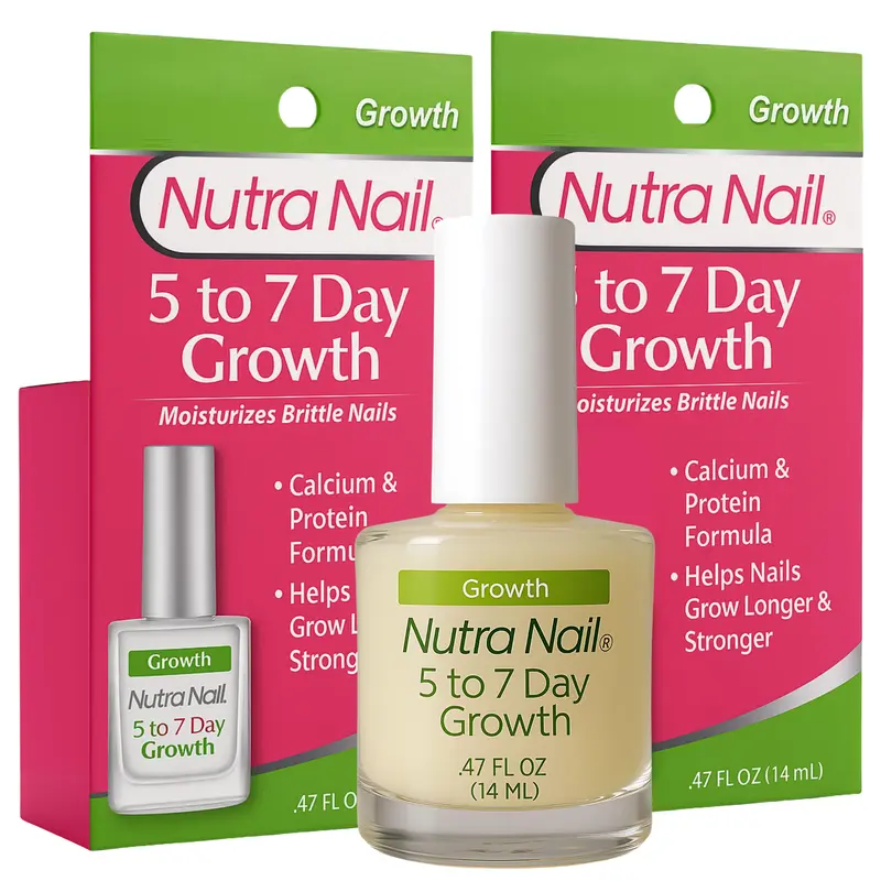 Nutra Nail – Soin Croissance et Renforcement des Ongles 5 à 7 Jours (Pack de 2 × 0,47 oz)